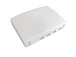 4 SC Port Fiber Optic Termination Box FTTH Fat Box Splicing Plastic White