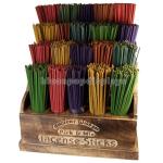 Fragrance Retail Gondola Shelving Units Wooden Stick Incense Display Stands