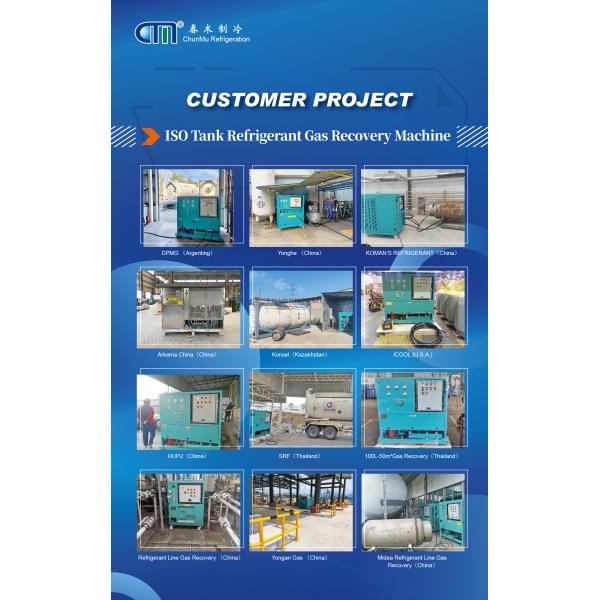 High-efficiency 4HP Oil-Free Explosion Proof Refrigerant Recovery Machine 380V 50Hz 15