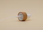 24mm White Mist Sprayer Pump Bamboo Sheathed Half Cap For Personal Care