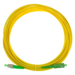Wholesale FC/APC FC/APC DX Single Mode Fiber Patch Cord LSZH 3.0mm Yellow Jacket from china suppliers