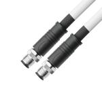 ROHS UL20554 26AWG cable ,BLACK PUR M12 Hybrid 4+4Pin Circular Connector