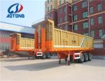 3 Axle Hydraulic Cylinder Tipper Dump Semi-Trailer 9000*2500*1600 mm Customerize