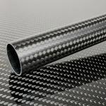 Lightweight 3K Woven Carbon Fiber Tubes Aging Resistant Flexible