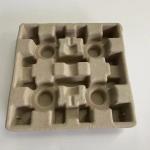Moisture Resistant Molded Fiber Pulp Boxes Beverage Carriers Food Trays