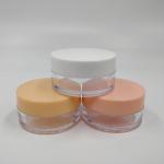 Custom 50g Clear Jars Round Plastic Cream Jar With Lids For Skincare Cosmetics