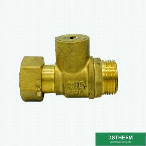 Wholesale Lock Single Union Check Valve Customized Brass Color Ball Valve from china suppliers