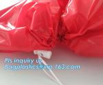 Disposable biohazard infectious plastic drawstring medical waste bag, Promotiona