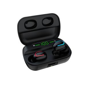 Wholesale Digital Screen TWS Earbuds Super Mini Wireless Bass Bluetooth 5.0 Earphone with 1500mAh Charging Case Power Bank 2-IN-1 from china suppliers