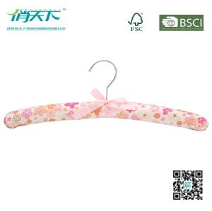 Wholesale Betterall Cute Flowery Satin Hanger with Pink Bowknot from china suppliers