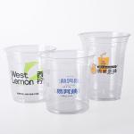 Coffee Beer Clear Pet Cups Eco Friendly Strawless Lid Boba Tea Juice