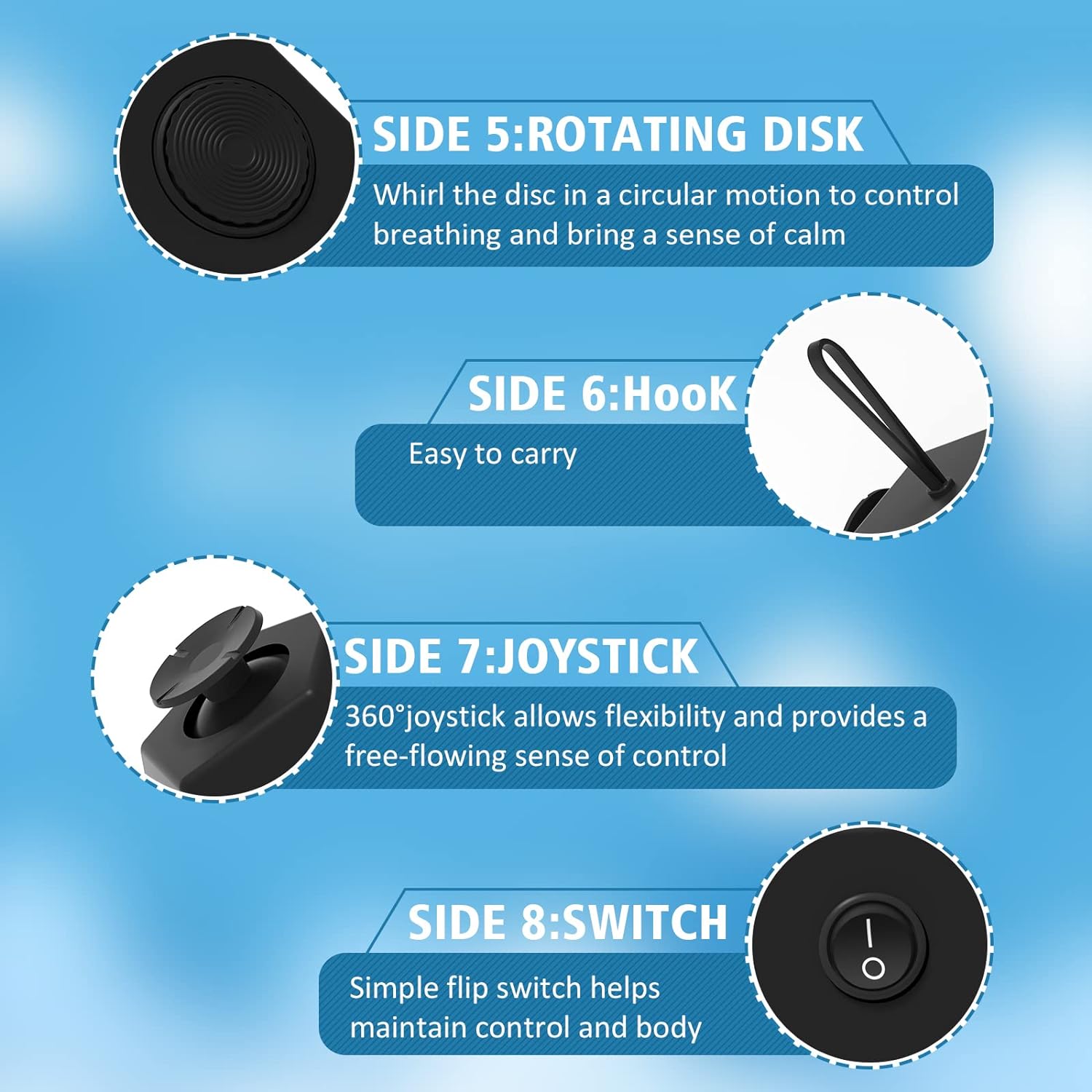 Other Classic Toys 12-Side Fidget Cube for Stress and Anxiety Relief