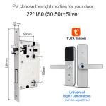 Tuya Wifi Fingerprint Smart Door Lock Waterproof App Remote Control Lock