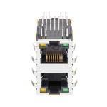 LPJ17633AENL 10/100 Base-T Tab Up Green/Yellow LED 2X1 Port Multi-port RJ45