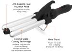 Three Barrel Curling Iron Mini Hair Curler Aluminum Plate Wave Formers