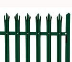 100*100mm 80*80mm Metal Palisade Fencing PVC Coated Garden Fence OEM ODM