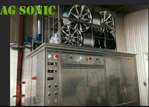China 4500W Industrial Sonic Cleaning Tank / Tyre Washing Machine With Pneumatic Lift on sale