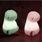 Small Cute Dinosaur Silicone Night Light Dimmable With Touch Switch