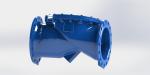 Double Flange Wastewater Check Valve , Stainless Steel Pin For HVAC System