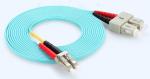 OM3 Aqua Green Duplex Multimode CATV Patch Cord Jumper
