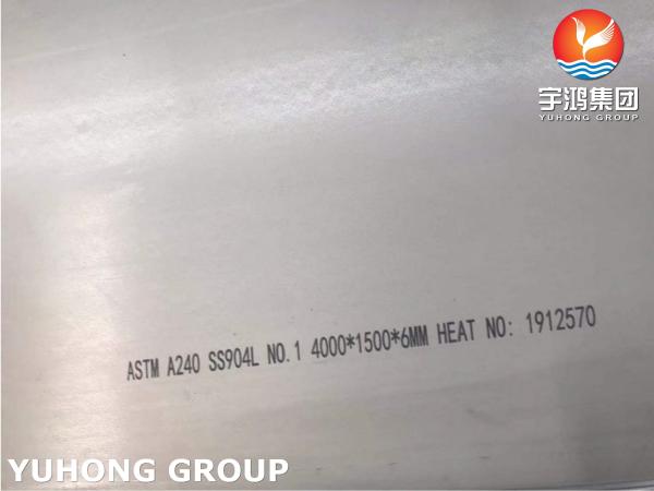 ASTM A240 Stainless Steel 904L Plate With High Resistance To Stress Corrosion