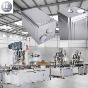 Wholesale Thinner Coating Square Tin Can Making Machine 30cpm Chemical Empty Cans Package Production Line from china suppliers