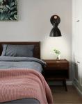 Industrial Retro Black Lampshade plug in wall light (WH-VR-15)
