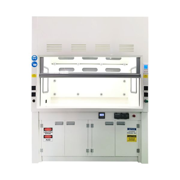 Wall-mounted Laboratory Fume Hood with Scrubber Tank Manufacturers Low Noise Level and Horizontal Airflow