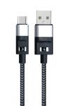 1m Braided USB 2.0 Charging Cable 5V 2A/5V 3A USB A Data Cable for Mobile Phone