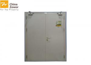 China 1 Hour Fire Rated Steel Double Door For Industrial Application/ Fire Safety Door on sale