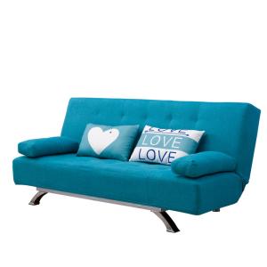 Wholesale Lightweight Blue Fabric Foldable Sofa Bed For Home from china suppliers