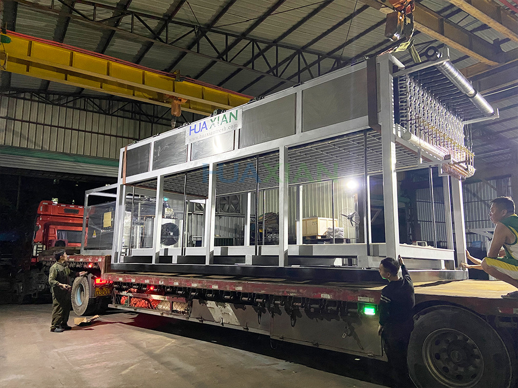 20 Tons Block Ice Machine Water Cooled Crushed Ice Blocks For Fish Preservation