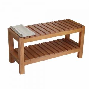 China Disassembly Structure Teak Wood Solid Wood Shoe Bench on sale