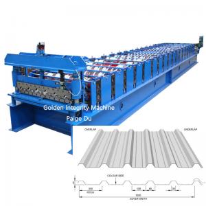 China 1.5mm 18 Forming Steps IBR Trapezoidal Roofing Sheet Roll Forming Machine on sale
