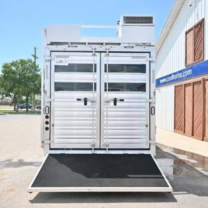 60X54 Inch Horse Trailer Ramp Mats Anti-Slip Side Load Ramp, Reverse Load Ramp