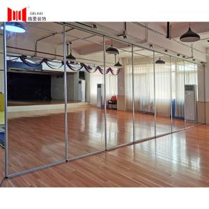 Wholesale 65mm Clear Glass Movable Wall Room Dividers With Aluminum Track from china suppliers