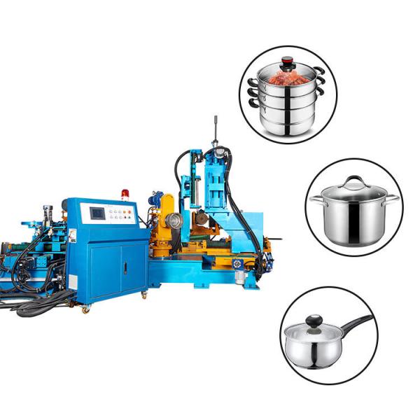 Automatic Trimming and Beading Machine for Utensil Cookware edge trimming
