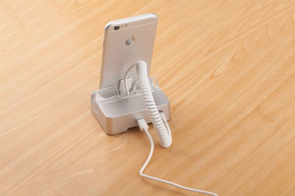 COMER acrylic base anti-theft bracket Cell phone price stand with Mobile phone