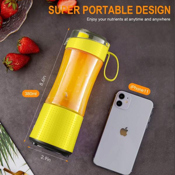 Braising Cups USB Rechargeable Mini Blender with Six Blades Perfect for Baby