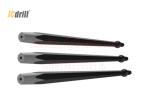 H22 Tapered Rock Drill Steel Rod , Hexagonal Hollow Mining Drill Rods