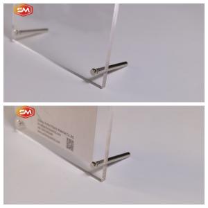 Wholesale Hot Sale Freestanding Double Sided Acrylic Photo Frame with Stand Exhibition Picture Display from china suppliers