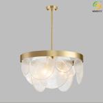 Living Room Bedroom Glass Chandelier Nordic Postmodern Light Luxury