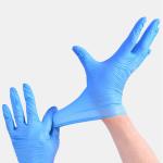 Blue Powder Free Non-Medical Nitrile Gloves With High Quality Disposable NItrile