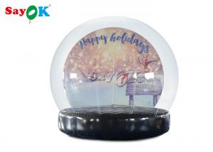 China PVC Christmas Ornaments Inflatable Snow Globe For Outdoor Advertising on sale