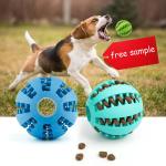 Rubber TPR 5cm Interactive Dog Ball Toys Indestructible Dog Ball Blue Orange