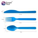 Cutlery with Napkin Colorful PLA Plastic Wholesale Disposable Flatware Sets