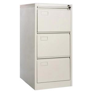 Wholesale 3-Drawer Vertical Metal Filing Cabinet With PVC Card Holder For Office And Library from china suppliers