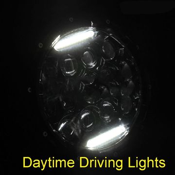 IP68 White 75W Jeep Wrangler Headlights 2pcs LED Daytime Running Light