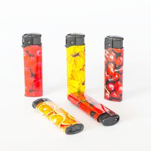 Wholesale DY-007 Top-Ranking Electronic Refillable Plastic Lighter With Customer Logo from china suppliers