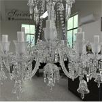 12 Light Crystal Chandelier Bedroom Lighting Event Ceiling Decor Larger Shade